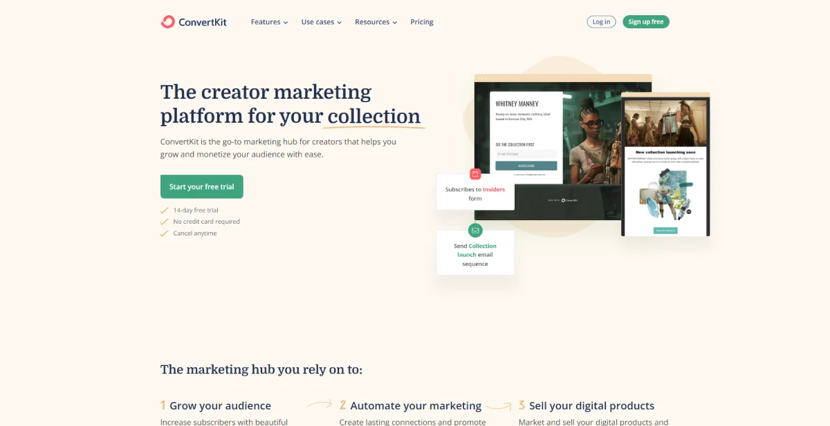 convertkit email marketing and automation tool