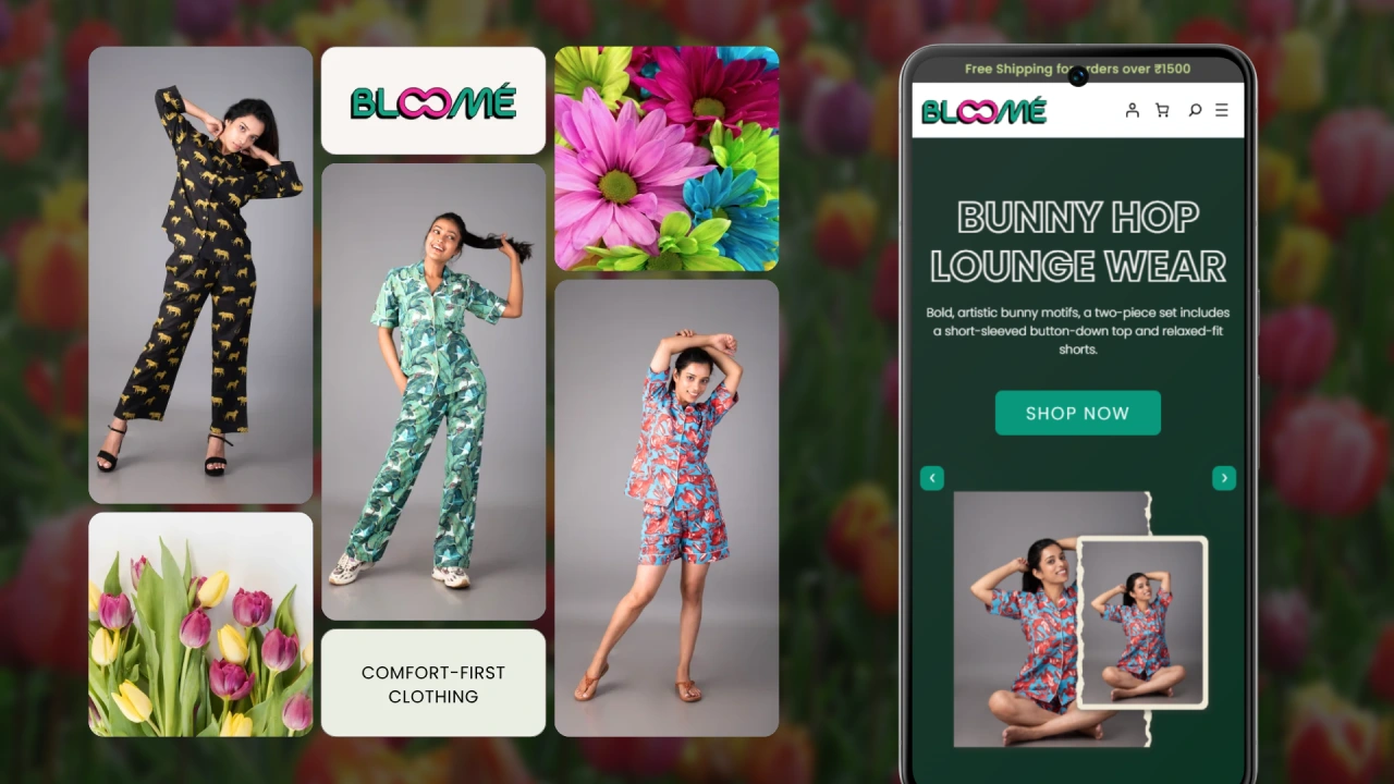 Bloomé Life: E-commerce store for a joyful, comfort-first clothing and lifestyle brand