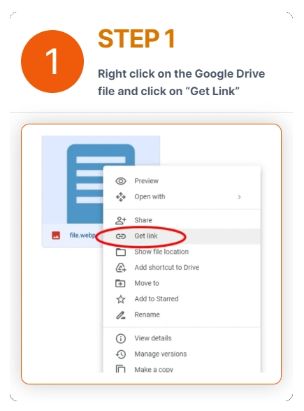 google drive file download direct step 1
