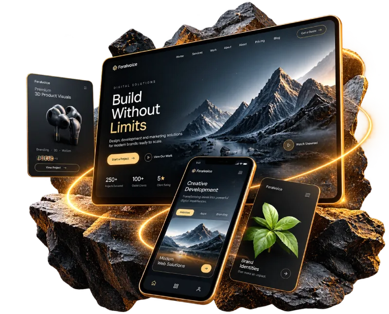 website design and development services by Feralvoice